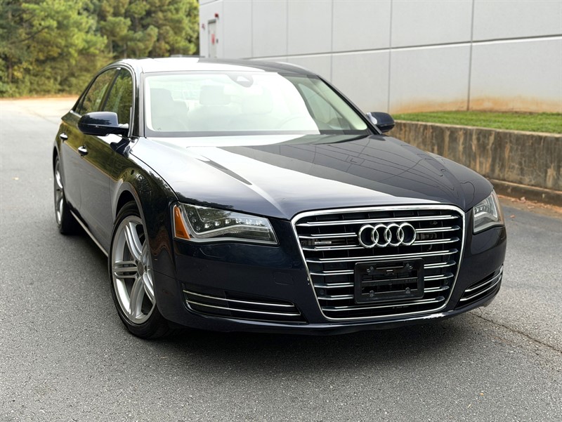 2013 Audi A8 3.0 Sedan L quattro Tiptronic in Blue for sale at Carvista in Lawrenceville, GA
