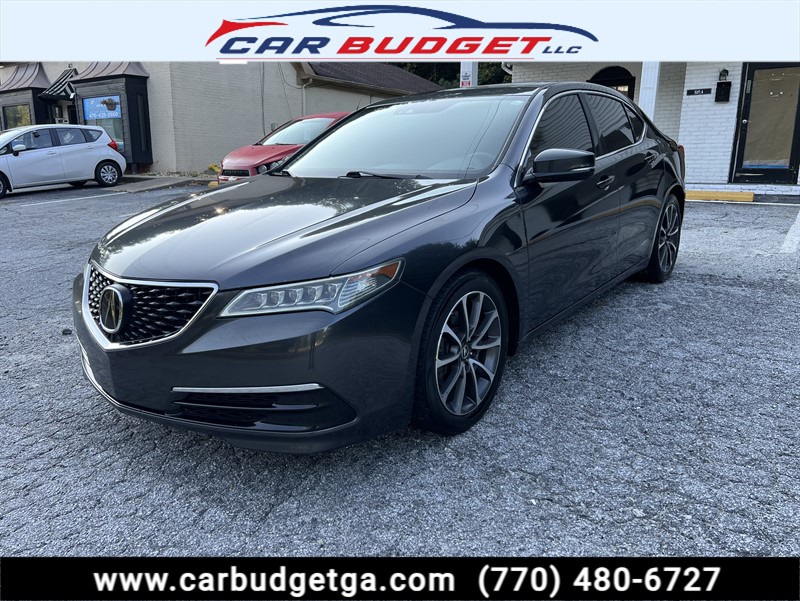 2015 Acura TLX V6 in Gray for sale at Carvista in Lawrenceville, GA